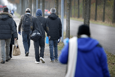 Straatbeeld asielcomplex Ter Apel